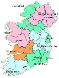 Clickable Map of Ireland