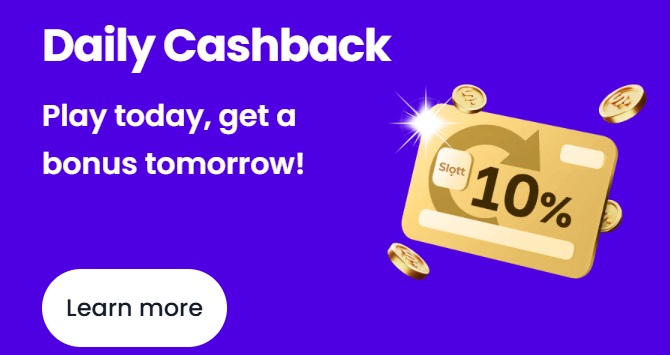 slott casino cashback promo